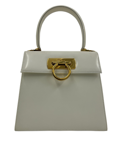 Gancini, 290&euro;, Bolso, Blanco, Animal - Piel, Vista frontal